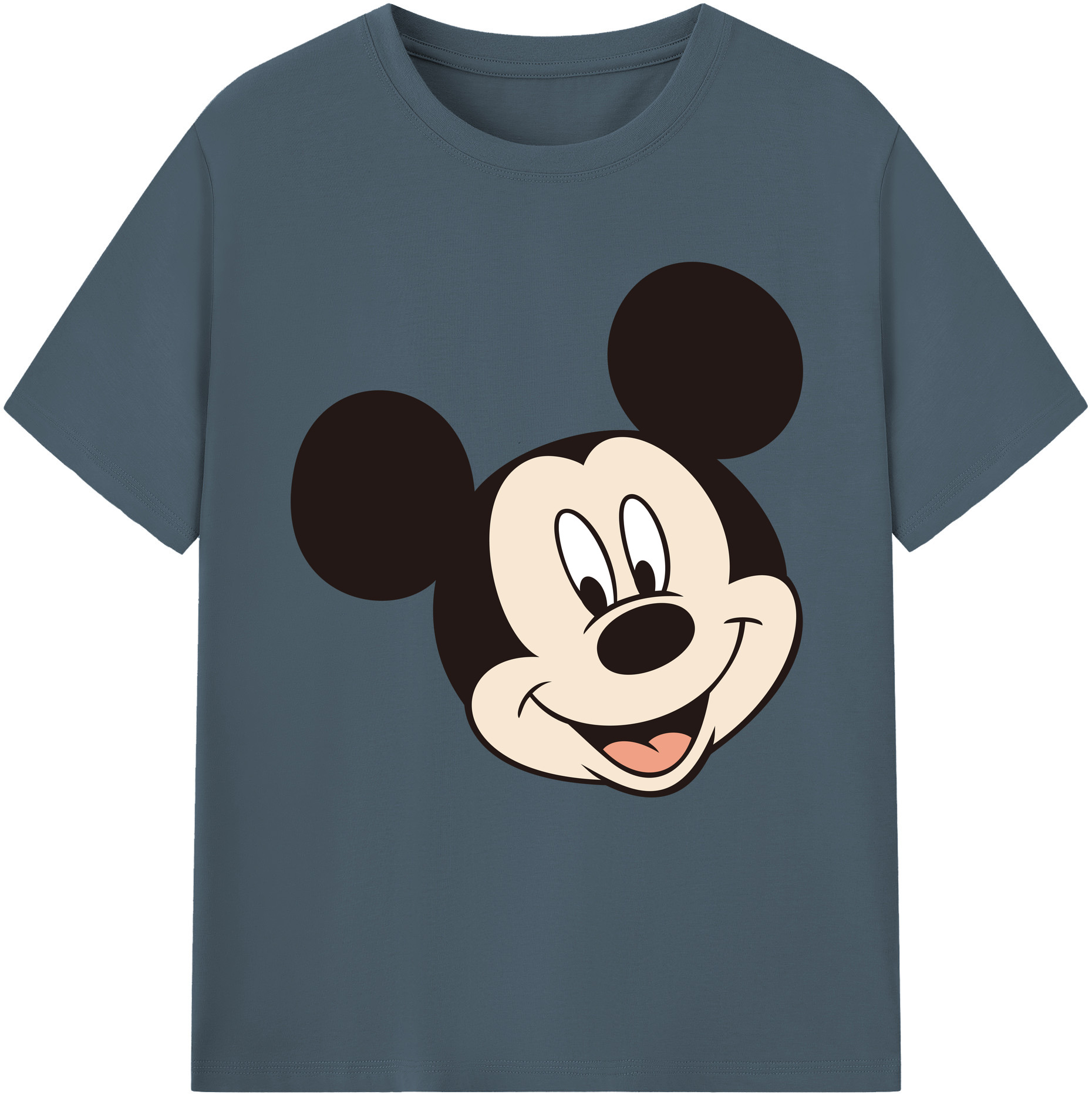 （画像用） ミッキーマウス Mickey Mouse 綿100％半袖Tシャツ（フロントプリント）